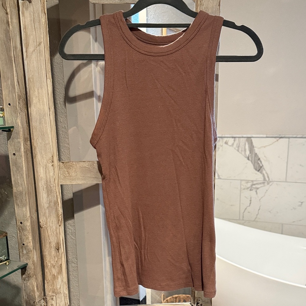 Casual mauve Sleeveless Tank